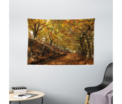 Autumn Foliage Forest Wide Tapestry