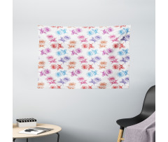 Romantic Blossoming Nature Wide Tapestry