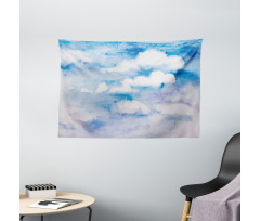 Cloudy Sky Hazy Serene Wide Tapestry