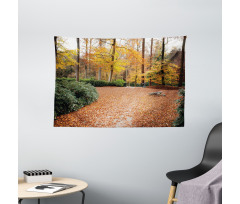 Autumn Forest Trees Fall Wide Tapestry