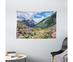 Mountain Wild Rhubarb Wide Tapestry
