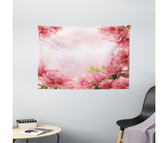 Romantic Roses Bridal Wide Tapestry