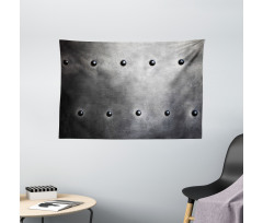 Black Grunge Plate Wide Tapestry