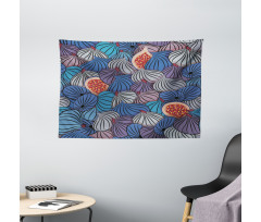 Fig Fruits Pattern Spring Wide Tapestry