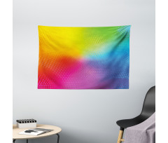 Vibrant Radiant Colors Wide Tapestry