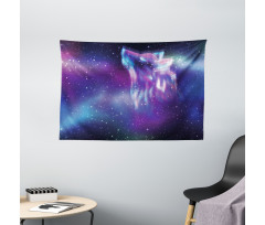 Northern Aurora Borealis Wide Tapestry