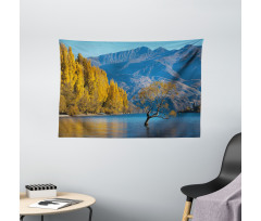 Sunken Tree Lake Rural Wide Tapestry