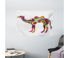 Abstract Camel Wide Tapestry