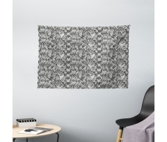 Lace Gothic Pattern Wide Tapestry
