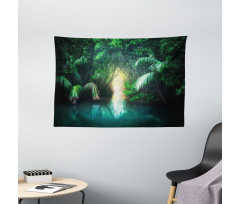 Mangrove Rainforest Lake Wide Tapestry