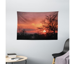 Sunset at Kwando River Wide Tapestry