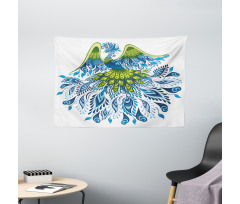 Abstract Bird Wide Tapestry