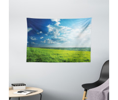 Meadow Valley Cloud Sun Wide Tapestry