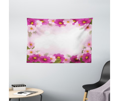 Romantic Daisies Framework Wide Tapestry