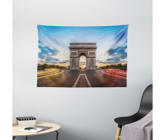 Famous Champs Elysees Wide Tapestry