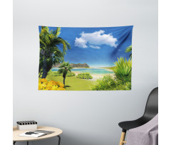 Paradise Palms Island Wide Tapestry