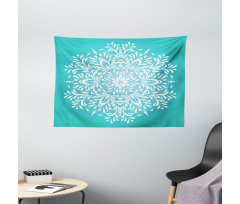 Winter Snowflake Wide Tapestry