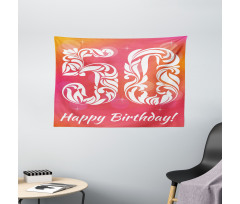 Swirls and Stars Wide Tapestry