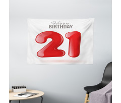 Teen Birthday Party Wide Tapestry