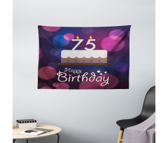Graphic Cake Wide Tapestry