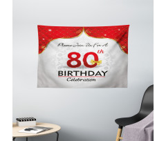 Birthday Party Invite Wide Tapestry