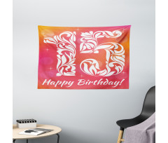 Teen Birthday Design Wide Tapestry
