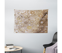 Bubble Like Circles Dots Wide Tapestry
