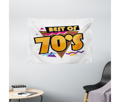 70s Style Retro Wide Tapestry