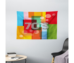 Retro Art Seventies Wide Tapestry