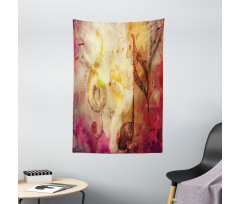 Colorful Notes Composition Tapestry