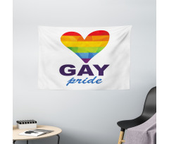 Gay Culture Heart Wide Tapestry