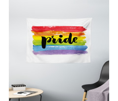 Watercolor Artwork LGBT Wide Tapestry