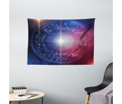 Connected Dots Signs Wide Tapestry
