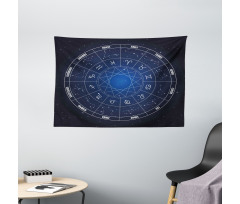 Zodiac Dates in Space Wide Tapestry