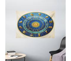 Astrological Signs Wide Tapestry