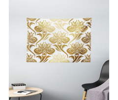 Ombre Abstract Floral Wide Tapestry