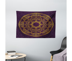 Lace Like Circular Wide Tapestry
