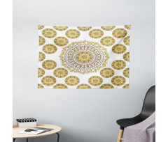 Natural Leaves Wide Tapestry