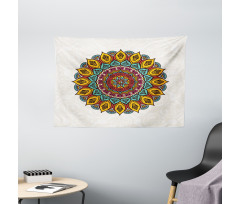 Mandala Vintage Elements Wide Tapestry