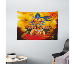 Mighty Arrow and Bow Figure Wide Tapestry