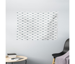 Curvy Wavy Shapes Wide Tapestry