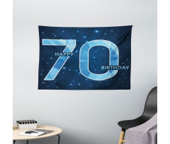 Stars Space Party Wide Tapestry