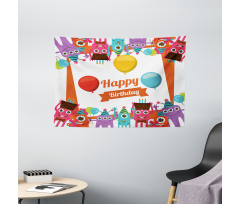 Birthday Party Wide Tapestry