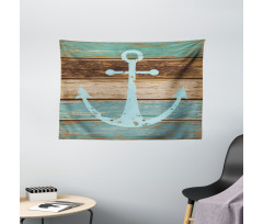 Nautical Rustic Wide Tapestry