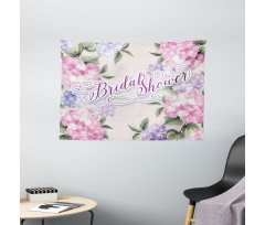 Bride Hydrangeas Wide Tapestry