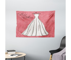 Wedding Bride Party Wide Tapestry