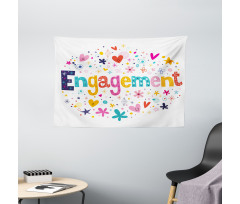 Engagement Party Wide Tapestry
