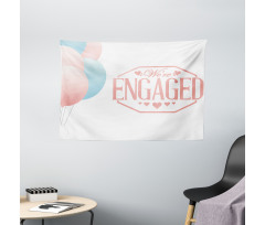 Engagement Text Wide Tapestry