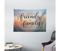 Friends are Family BFF Wide Tapestry