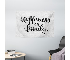 Happiness Phrase Wide Tapestry